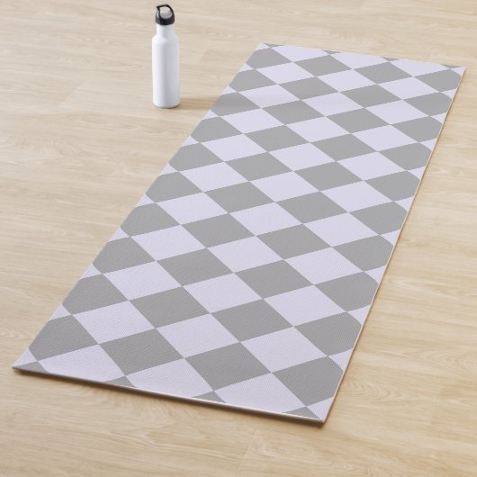 Diamantmuster in Grau und Lavendel Yogamatte (Beispiel)