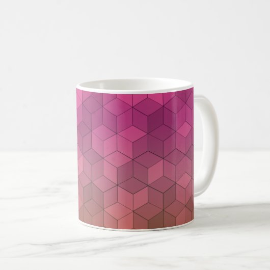 Diamantmuster Kaffeetasse (VorderseiteRechts)