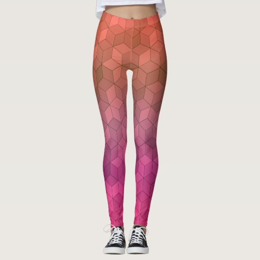 Diamantmuster Leggings (Vorderseite)