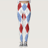 Diamantmuster Leggings (Vorderseite)