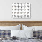 Diamantmuster Leinwanddruck (Insitu (Schlafzimmer))