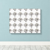 Diamantmuster Leinwanddruck (Insitu (Holzboden))