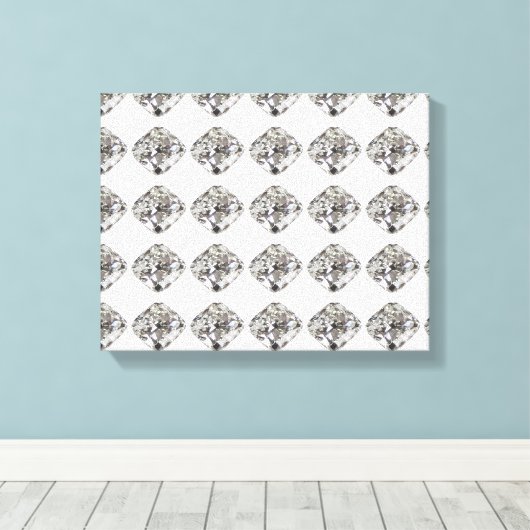 Diamantmuster Leinwanddruck (Insitu (Holzboden))