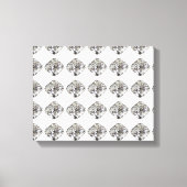 Diamantmuster Leinwanddruck (Vorderseite)