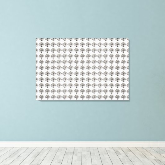 Diamantmuster Leinwanddruck (Insitu (Holzboden))