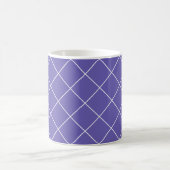Diamantmuster lila kaffeetasse (Mittel)