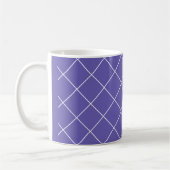 Diamantmuster lila kaffeetasse (Links)