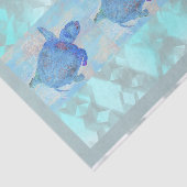 Diamantmuster mit Schildkröten Seidenpapier (Ausschnitt)