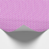 Diamantmuster - orchid und weiß geschenkpapier (Ecke)