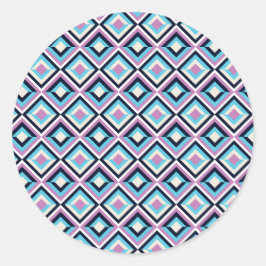 Diamantmuster Runder Aufkleber