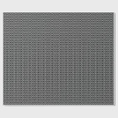 Diamantmuster - Schwarzweiß Geschenkpapier (Flach)