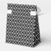 Diamantmuster - Schwarzweiß Geschenkschachtel (Rückseite)