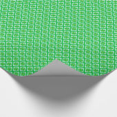 Diamantmuster - smaragdgrün und aqua geschenkpapier (Ecke)