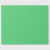 Diamantmuster - smaragdgrün und aqua geschenkpapier (Flach)