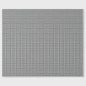 Diamantmuster - weiß und schwarz geschenkpapier (Flach)