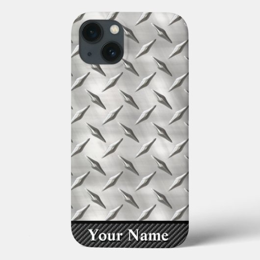 Diamantplatte 1-7 Optionen Case-Mate iPhone Hülle (Rückseite)