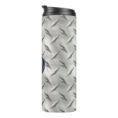 Diamantplatte 1-8 Bildoptionen Thermosbecher (Nach rechts gedreht)
