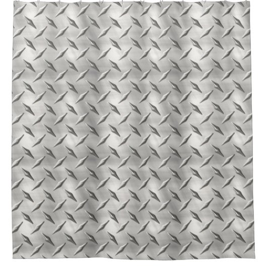 Diamantplatte 1 Duschvorhang (Vorderseite)