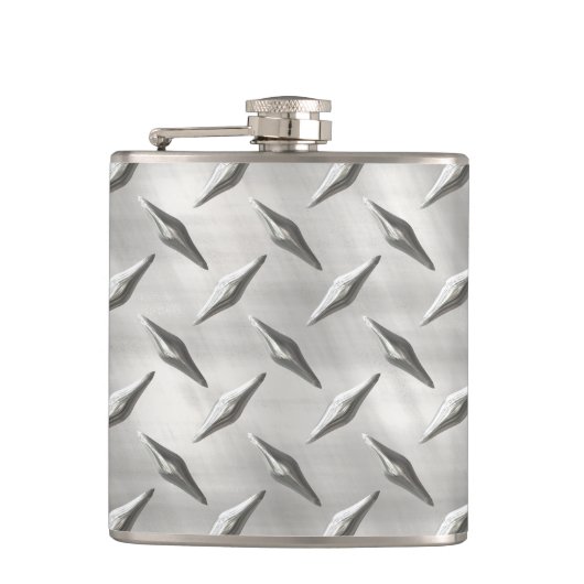 Diamantplatte 1 Wrappkolben Flachmann (Vorderseite)