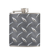 Diamantplatte 3 Wrap Flasche Flachmann (Vorderseite)