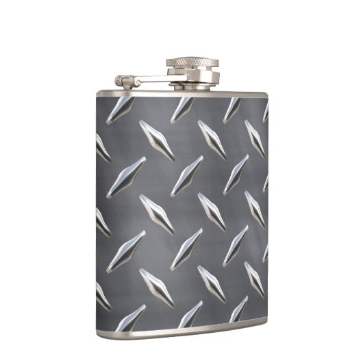 Diamantplatte 3 Wrap Flasche Flachmann (Rechts)