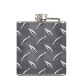 Diamantplatte 3 Wrap Flasche Flachmann (Rückseite)