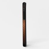 Diamantplatte Aussehen Muster schwarz bis kopperfa Case-Mate iPhone Hülle (Hinten/Links)