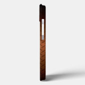 Diamantplatte Aussehen Muster schwarz bis kopperfa Case-Mate iPhone Hülle (Rückseite / Links)