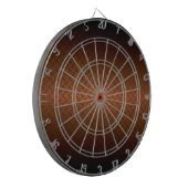 Diamantplatte Aussehen Muster schwarz bis kopperfa Dartscheibe (Vorderseite Links)