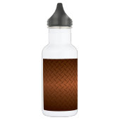 Diamantplatte Aussehen Muster schwarz bis kopperfa Edelstahlflasche (Links)