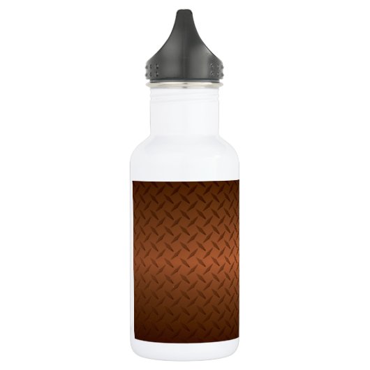 Diamantplatte Aussehen Muster schwarz bis kopperfa Edelstahlflasche (Links)