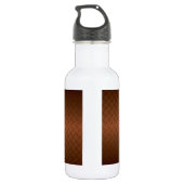 Diamantplatte Aussehen Muster schwarz bis kopperfa Edelstahlflasche (Rückseite)