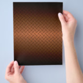 Diamantplatte Aussehen Muster schwarz bis kopperfa Flyer (Hand)