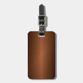 Diamantplatte Aussehen Muster schwarz bis kopperfa Gepäckanhänger (Vorderseite vertikal)