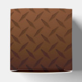 Diamantplatte Aussehen Muster schwarz bis kopperfa Geschenkschachtel (Oben)