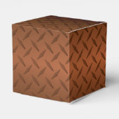 Diamantplatte Aussehen Muster schwarz bis kopperfa Geschenkschachtel (Rückseite)