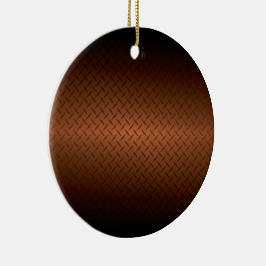 Diamantplatte Aussehen Muster schwarz bis kopperfa Keramik Ornament (Rechts)