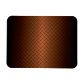 Diamantplatte Aussehen Muster schwarz bis kopperfa Magnet (Horizontal)