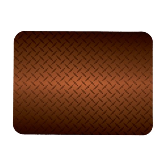 Diamantplatte Aussehen Muster schwarz bis kopperfa Magnet (Horizontal)