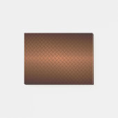 Diamantplatte Aussehen Muster schwarz bis kopperfa Post-it Klebezettel (Vorderseite)