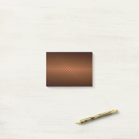 Diamantplatte Aussehen Muster schwarz bis kopperfa Post-it Klebezettel (Auf Schreibtisch)