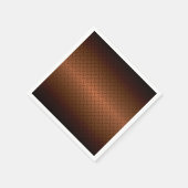 Diamantplatte Aussehen Muster schwarz bis kopperfa Serviette (Ecke)