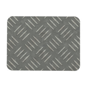 Diamantplatte Edelstahl texturiert Magnet