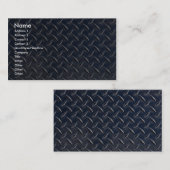 Diamantplatte Foto Visitenkarte (Vorne/Hinten)