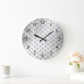 Diamantplatte Große Wanduhr (Zuhause)