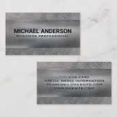 Diamantplatte | Industrie Visitenkarte (Vorne/Hinten)