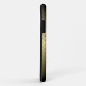 Diamantplatte Muster mit Schwarz-Gold-Fassade Case-Mate iPhone Hülle (Hinten/Rechts)