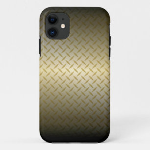Diamantplatte Muster mit Schwarz-Gold-Fassade Case-Mate iPhone Hülle