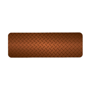 Diamantplatten-Muster Schwarz bis Kupfer-Fade