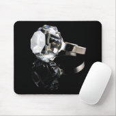 Diamantring auf Schwarzem Mousepad (Mit Mouse)